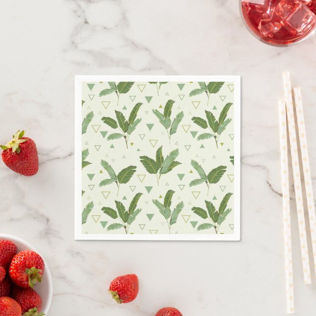 Banana Leaf With Triangles Napkin (Insitu)
