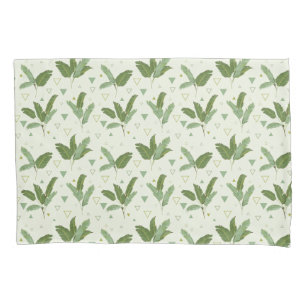 Banana Leaf With Triangles Pillowcase
