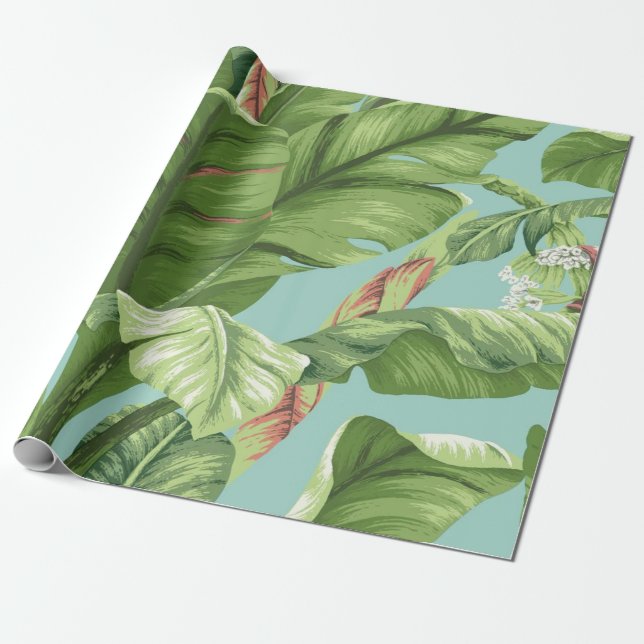 Banana Leaf Wrapping Paper (Unrolled)