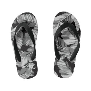 Banana Leaves 3 Kid's Flip Flops