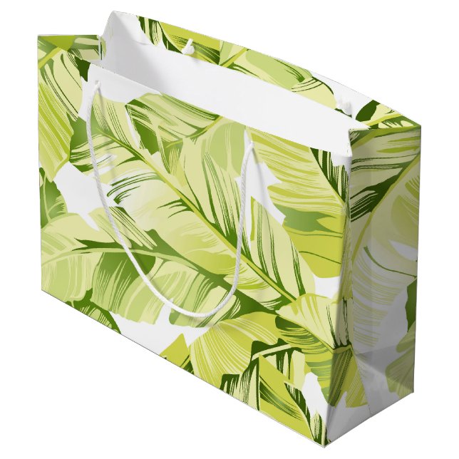 Banana Leaves 4 Large Gift Bag (Back Angled)