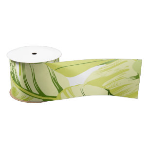 Banana Leaves 4 Satin Ribbon