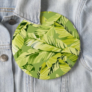 Banana Leaves 5 6 Cm Round Badge