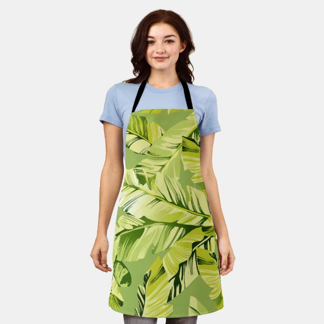 Banana Leaves 5 Apron (Worn)