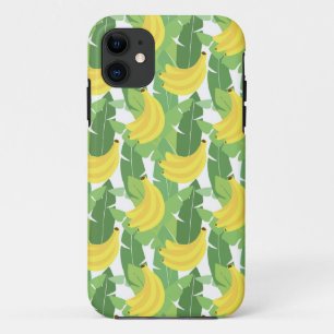 Banana Leaves And Fruit Pattern iPhone 11 Case
