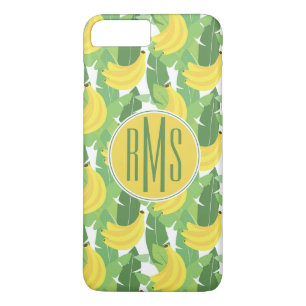 Banana Leaves And Fruit Pattern   Monogram iPhone 8 Plus/7 Plus Case