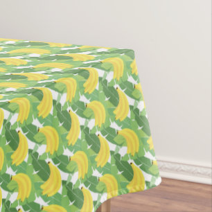 Banana Leaves And Fruit Pattern Tablecloth