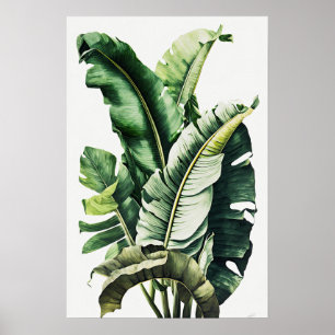 Banana Leaves Art Print Poster