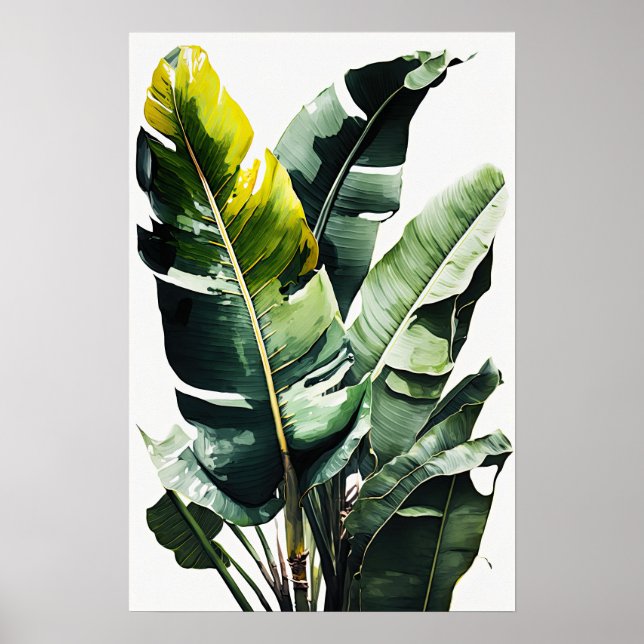 Banana Leaves Art Print Poster (Front)