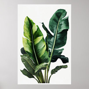 Banana Leaves Art Print Poster