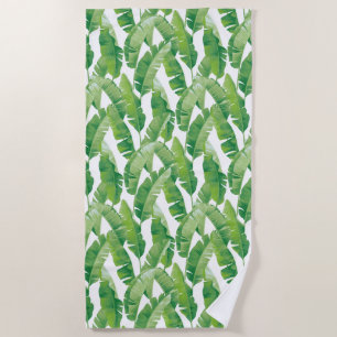 Banana Leaves Beach Towel