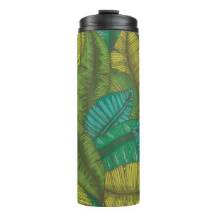 Banana Leaves: Botanic Vintage Hand-Drawn Thermal Tumbler
