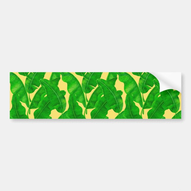 Banana leaves bumper sticker (Front)