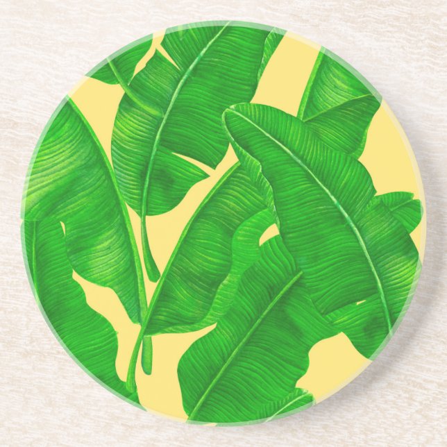 Banana leaves coaster (Front)