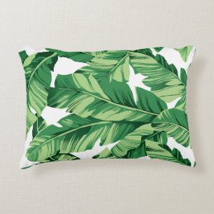 Banana leaves decorative cushion