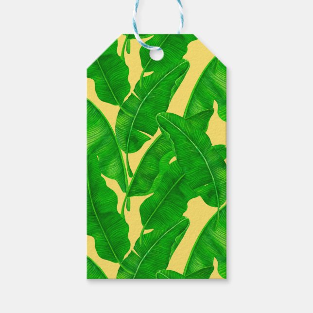 Banana leaves gift tags (Front)
