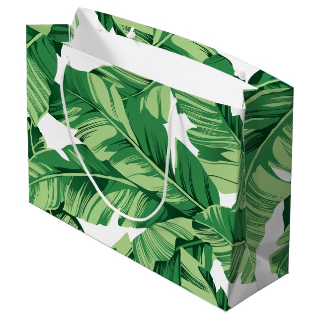 Banana leaves large gift bag (Back Angled)