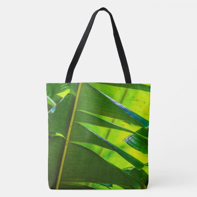 Banana Leaves, McBryde Garden, Hawaiian Beach Bag (Front)