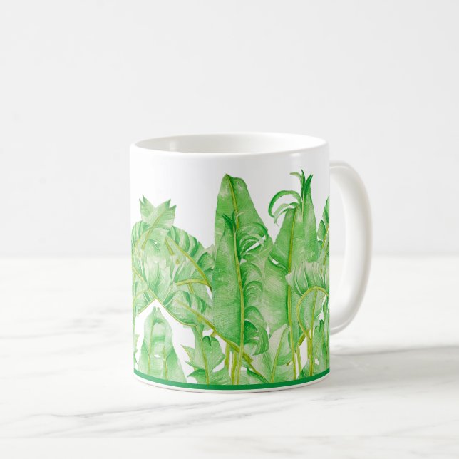 Banana Leaves on a Classic Mug (11 oz.) (Front Right)
