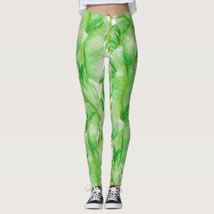 Banana Leaves on Leggings