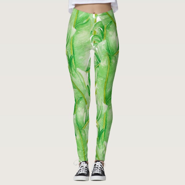 Banana Leaves on Leggings (Front)