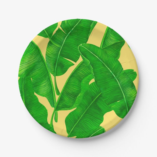 Banana leaves paper plate (Front)
