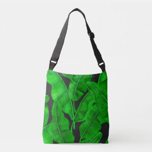 Banana leaves pattern crossbody bag