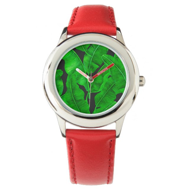 Banana leaves pattern watch (Front)