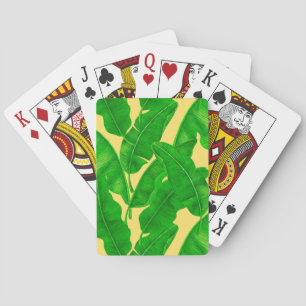 Banana leaves playing cards