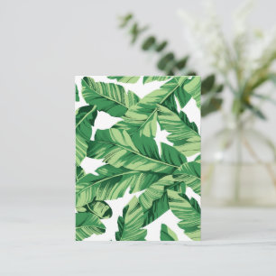 Banana leaves postcard