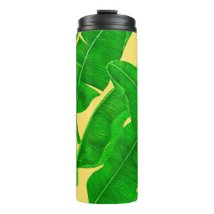 Banana leaves thermal tumbler