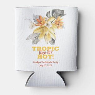 Banana Leaves Tropic like it's Hot! Bachelorette Can Cooler