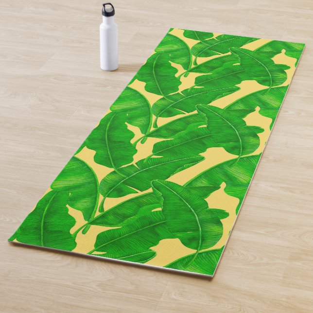 Banana leaves yoga mat (In Situ)