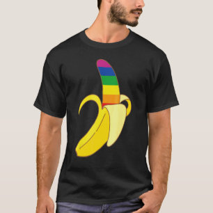Banana Lgbt Flag Cute Support Gay Pride  Bisexual T-Shirt