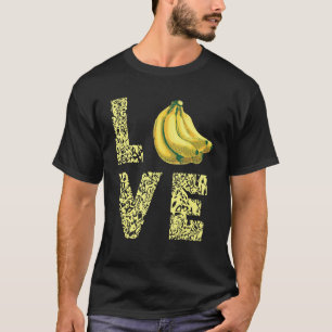 Banana Love Leopard Vegetarians Vegan Food Summer T-Shirt