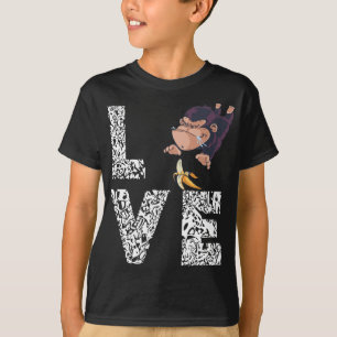 Banana Lover Funny Monkey Tropical Summer Fruit Lo T-Shirt