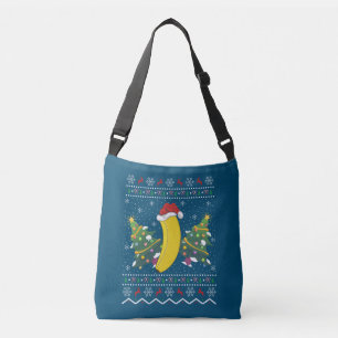 Banana Lover Xmas Gift Ugly Banana Christmas Crossbody Bag