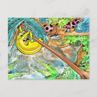 banana lunch postcard
