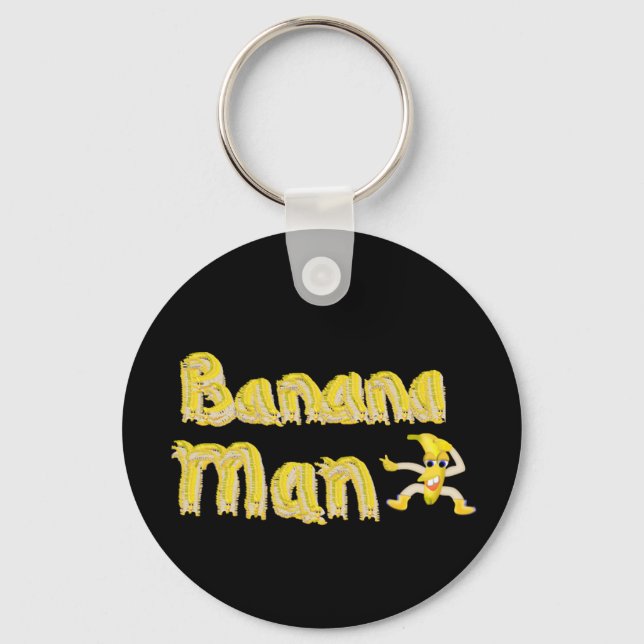Banana Man button Key Ring (Front)
