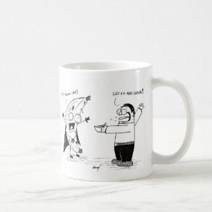Banana Man Funny Cartoon Mug
