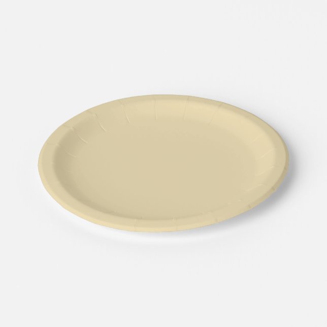 Banana Mania (solid colour)  Paper Plate (Angled)
