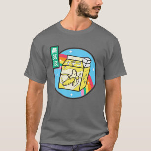 Banana Milk Carton Rainbow Japan Style Otaku Vapou T-Shirt