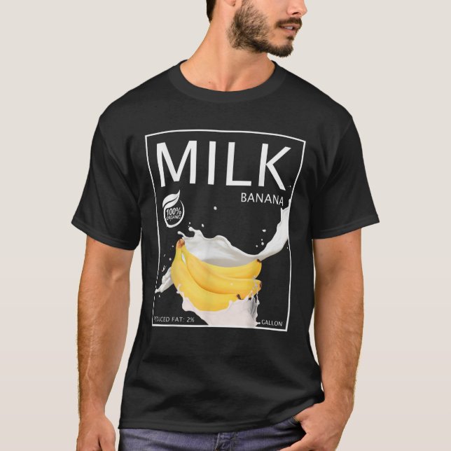 Banana Milk Costume Halloween Ketchup Mustard Mayo T-Shirt (Front)