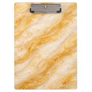 Banana Milkshake Marble Texture Design Clipboard
