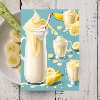 Banana Milkshake, Postcrossing Postcard