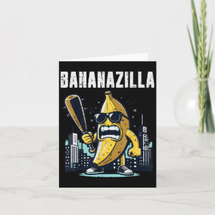 Banana Monster Bananazilla Funny Fruit Meme Men Ki Card