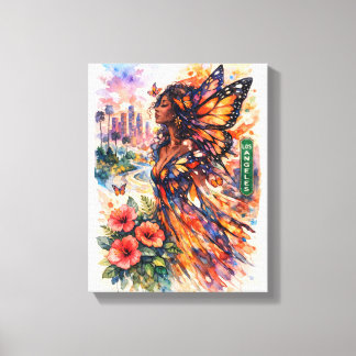 Banana Moon Over Turquoise Seas Canvas Print