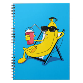 Banana on vacation notebook