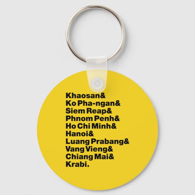 Banana Pancake Trail / Circuit Key Ring (Front)
