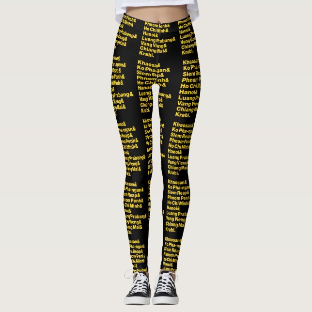 Banana Pancake Trail / Circuit Leggings (Front)